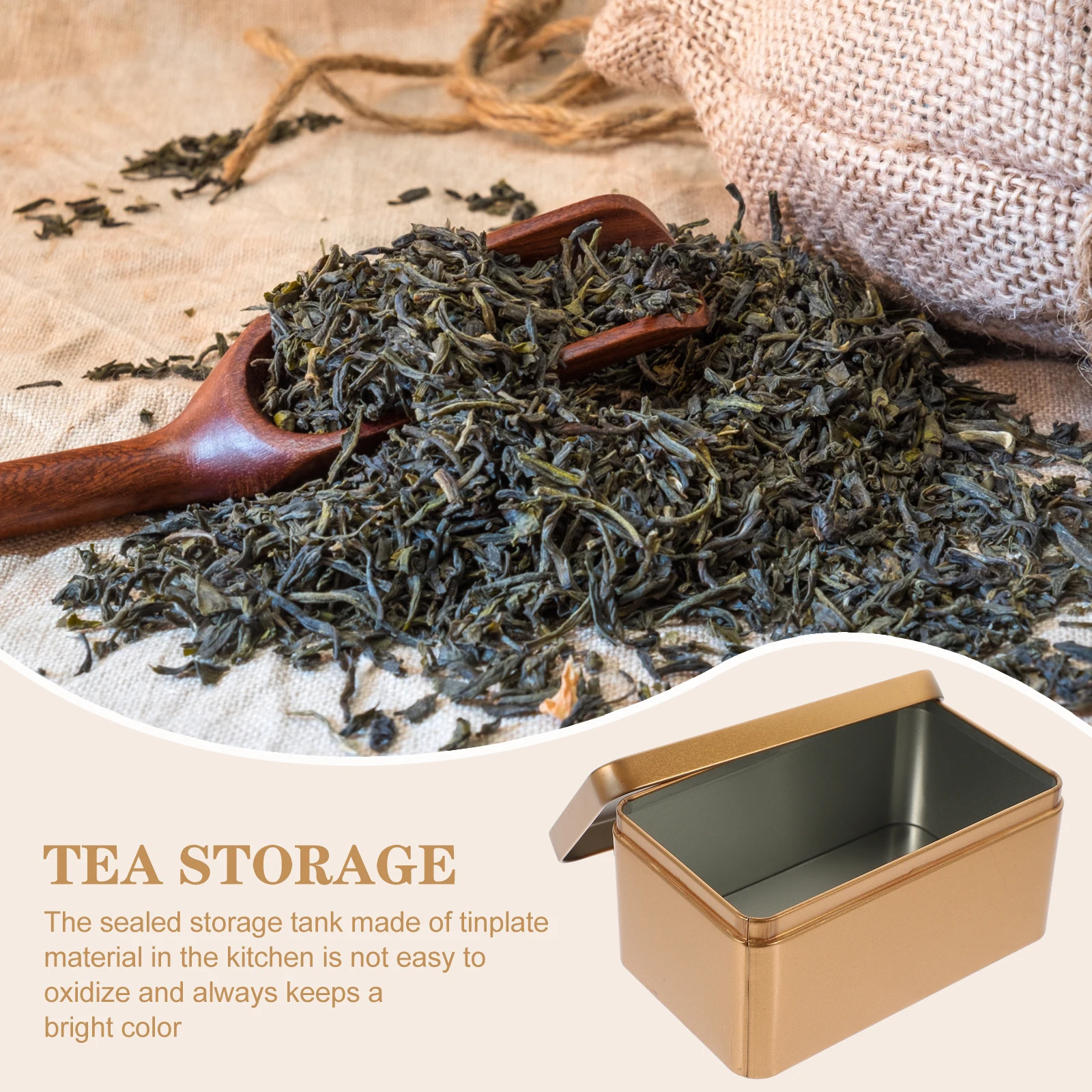 2pcs Tea Storage Box Loose Organizer Coffee Holder Tinplate Container Rectangular Household Tea Box Bulk Packaging 
2pcs Tea Storage Box Loose Organizer Coffee Holder Tinplate Container Rectangular Household Tea Box Bulk Packaging