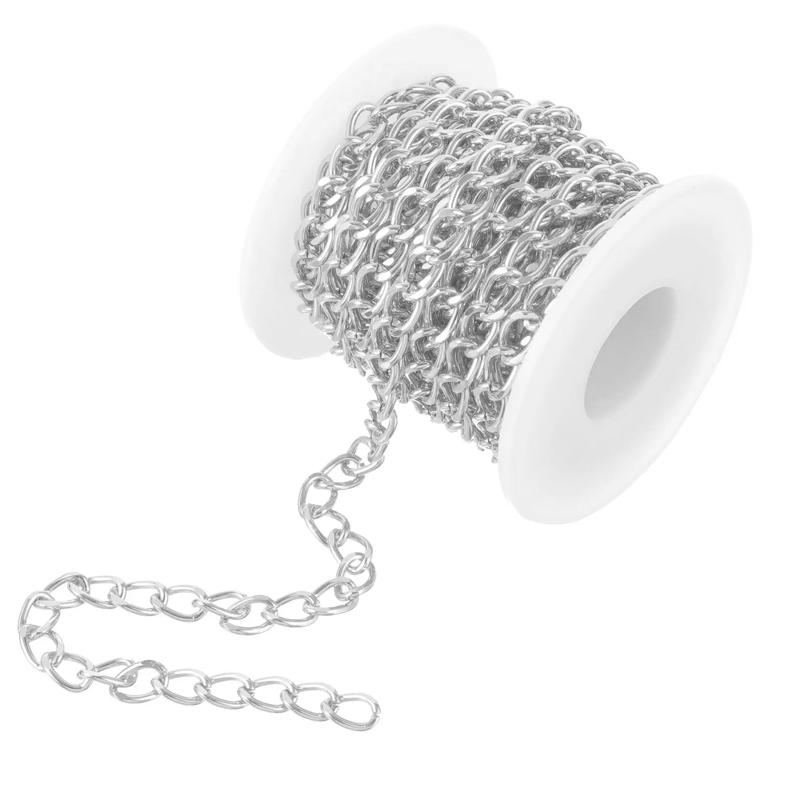 Metal Chain Link Necklace Making Supplies Durable Silver DIY Jewelry Kits for Women Bracelet Chain Accessories
Metal Chain Link Necklace Making Supplies Durable Silver DIY Jewelry Kits for Women Bracelet Chain Accessories