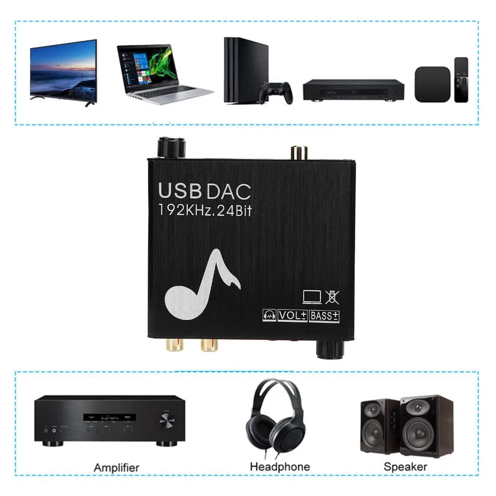 Coaxial Optical Audio AY107 DAC Converter Support 192kHz/24bit 3.5mm Jack Digitalto Analog Audio Converter RCA Converter
Coaxial Optical Audio AY107 DAC Converter Support 192kHz/24bit 3.5mm Jack Digitalto Analog Audio Converter RCA Converter
