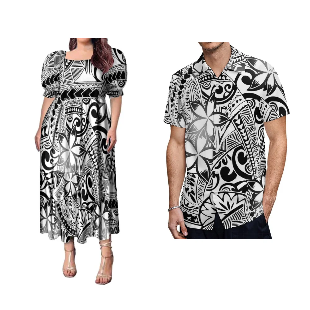Samoa Club Women'S Dress Men'S Shirt Vintage Tribal Floral Print Custom Designed Polynesian Couple Suit Party Dress
Samoa Club Women'S Dress Men'S Shirt Vintage Tribal Floral Print Custom Designed Polynesian Couple Suit Party Dress