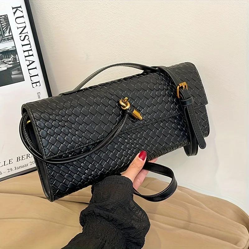 Niche woven single-shoulder bag, fashionable cross-body bag, handbag, versatile cross-body bag for women
Niche woven single-shoulder bag, fashionable cross-body bag, handbag, versatile cross-body bag for women