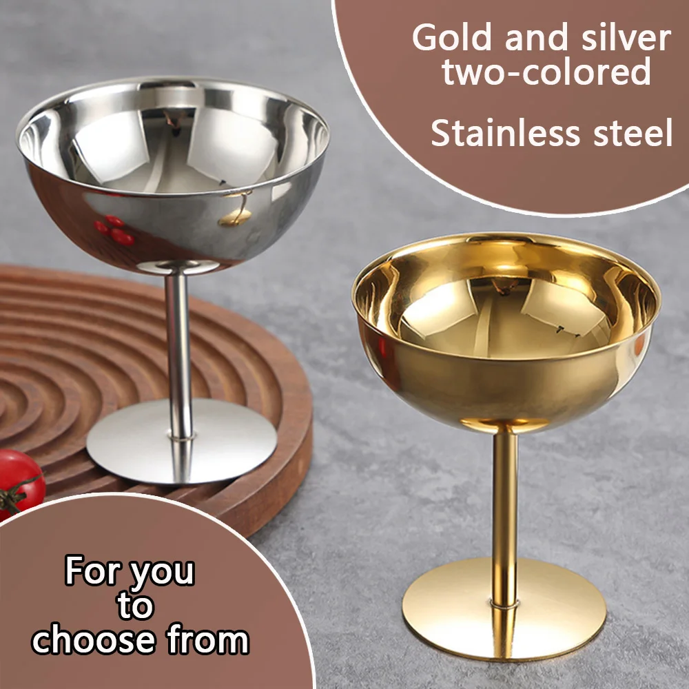 Чашки для мороженого из нержавеющей стали, стеклянные чашки для десерта на высоких ножках, подходящие для баров и КТВ, чашки для коктейлей Маргариты
Чашки для мороженого из нержавеющей стали, стеклянные чашки для десерта на высоких ножках, подходящие для баров и КТВ, чашки для коктейлей Маргариты