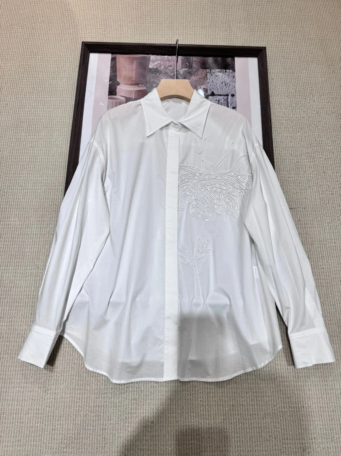 Heavy Beaded Embroidered Shirt for Women, Simple and Casual Cardigan, Versatile Top, Spring and Summer, 2024
Heavy Beaded Embroidered Shirt for Women, Simple and Casual Cardigan, Versatile Top, Spring and Summer, 2024