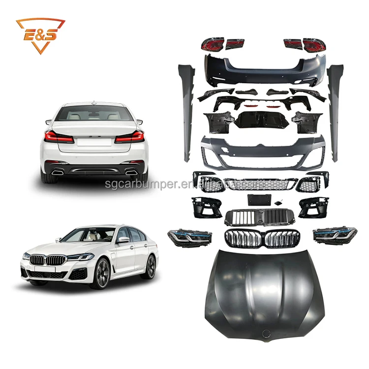 Комплект обвеса M Sport для BMW 5 серии G30 (2016-2021) до рестайлинга (G30LCI), полный комплект, с полированной отделкой, из пластика ABS
Комплект обвеса M Sport для BMW 5 серии G30 (2016-2021) до рестайлинга (G30LCI), полный комплект, с полированной отделкой, из пластика ABS