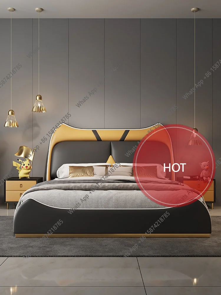 G Light Luxury Modern Minimalist Leather Bed Cartoon Cute Bedroom 1.2 Meters Teen
G Light Luxury Modern Minimalist Leather Bed Cartoon Cute Bedroom 1.2 Meters Teen