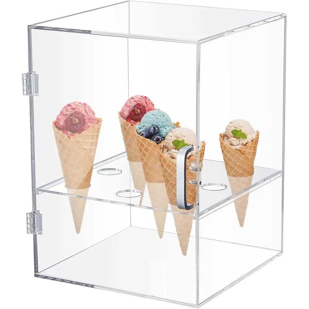 Акриловый держатель для мороженого, 9-отверстий, прозрачный шкаф для вафельного конуса, прозрачная витрина для мороженого, подставка для пекарни, кофе Sho
Акриловый держатель для мороженого, 9-отверстий, прозрачный шкаф для вафельного конуса, прозрачная витрина для мороженого, подставка для пекарни, кофе Sho