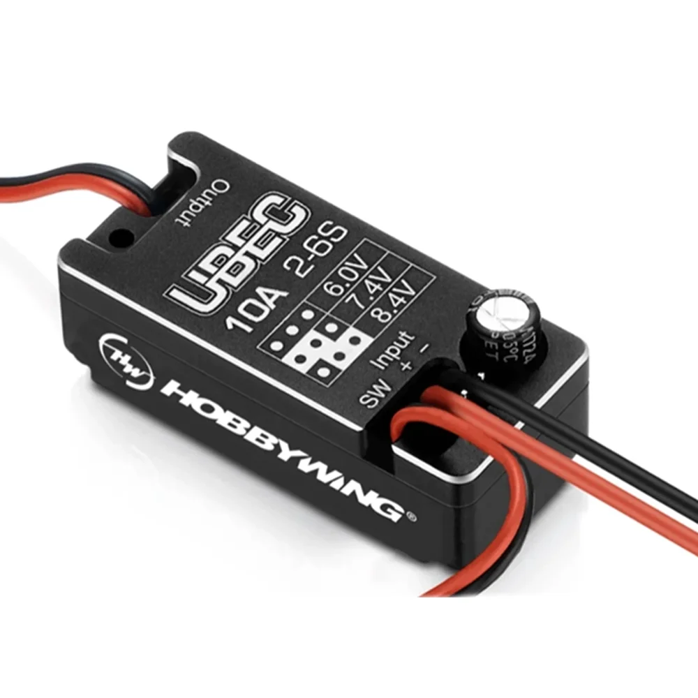 Hobbywing UBEC 10A V2 Full Waterproof Small Regulator Module Supports 2-6S 6v 7.4v 8.4v for Radio-controlled Car Accessories
Hobbywing UBEC 10A V2 Full Waterproof Small Regulator Module Supports 2-6S 6v 7.4v 8.4v for Radio-controlled Car Accessories