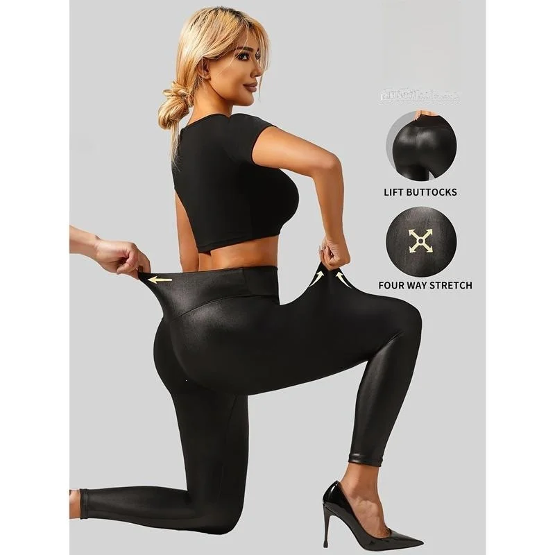 High Waist PU Leather Leggings Tight Fit Neutral Style Bottoming Trousers for Women Spring Collection Fashionable Leggings
High Waist PU Leather Leggings Tight Fit Neutral Style Bottoming Trousers for Women Spring Collection Fashionable Leggings