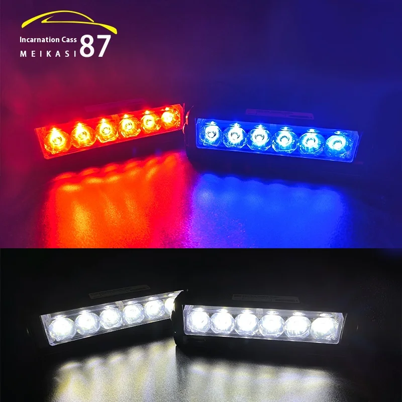 One-to-two remote control grille flash light COB bar light daytime running light white redblue three-color car modification fla
One-to-two remote control grille flash light COB bar light daytime running light white redblue three-color car modification fla