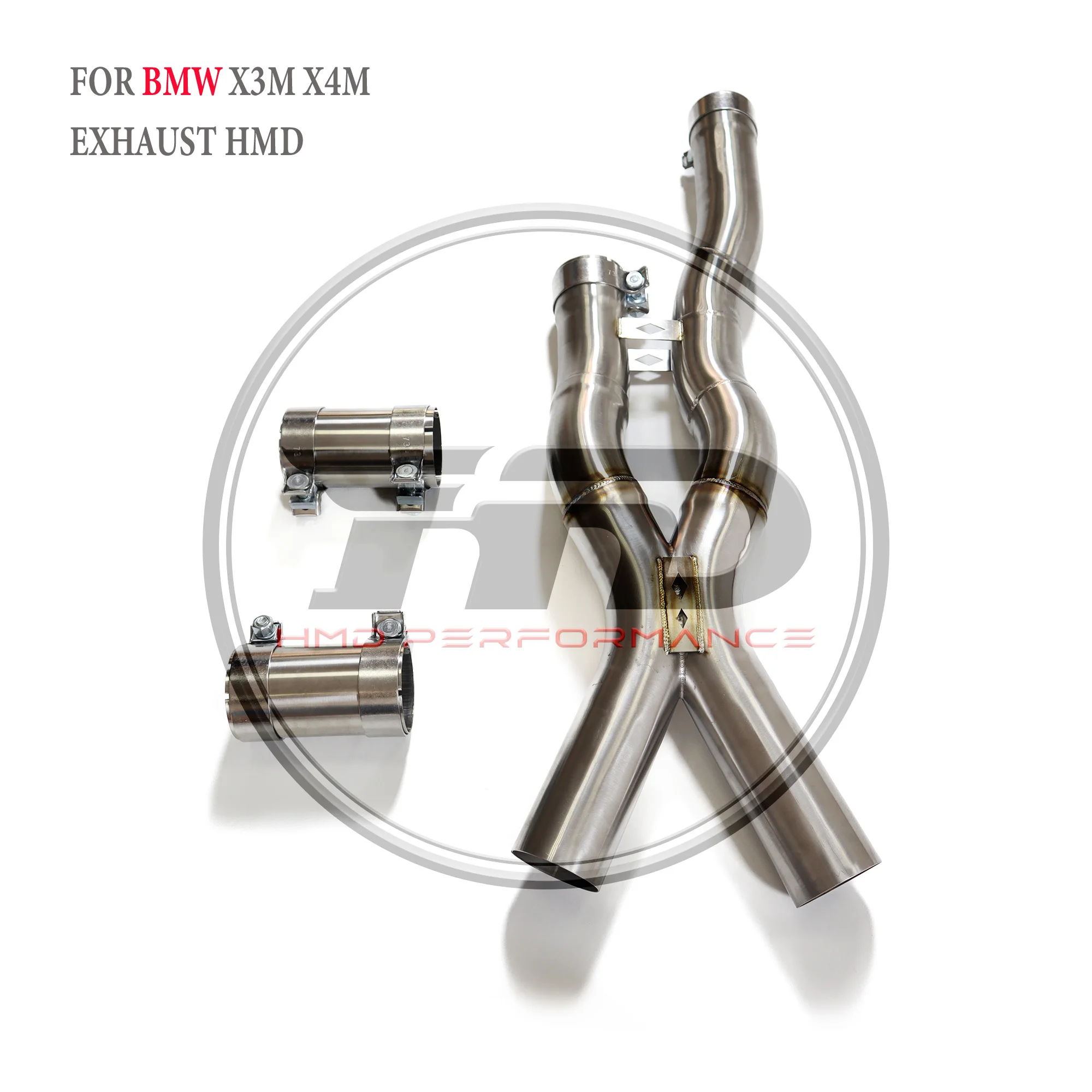 HMD stainless steel exhaust system Racing tube middle pipe for BMW X3M X4M F97 F98 2019+ auto accessories exhaust pipe
HMD stainless steel exhaust system Racing tube middle pipe for BMW X3M X4M F97 F98 2019+ auto accessories exhaust pipe