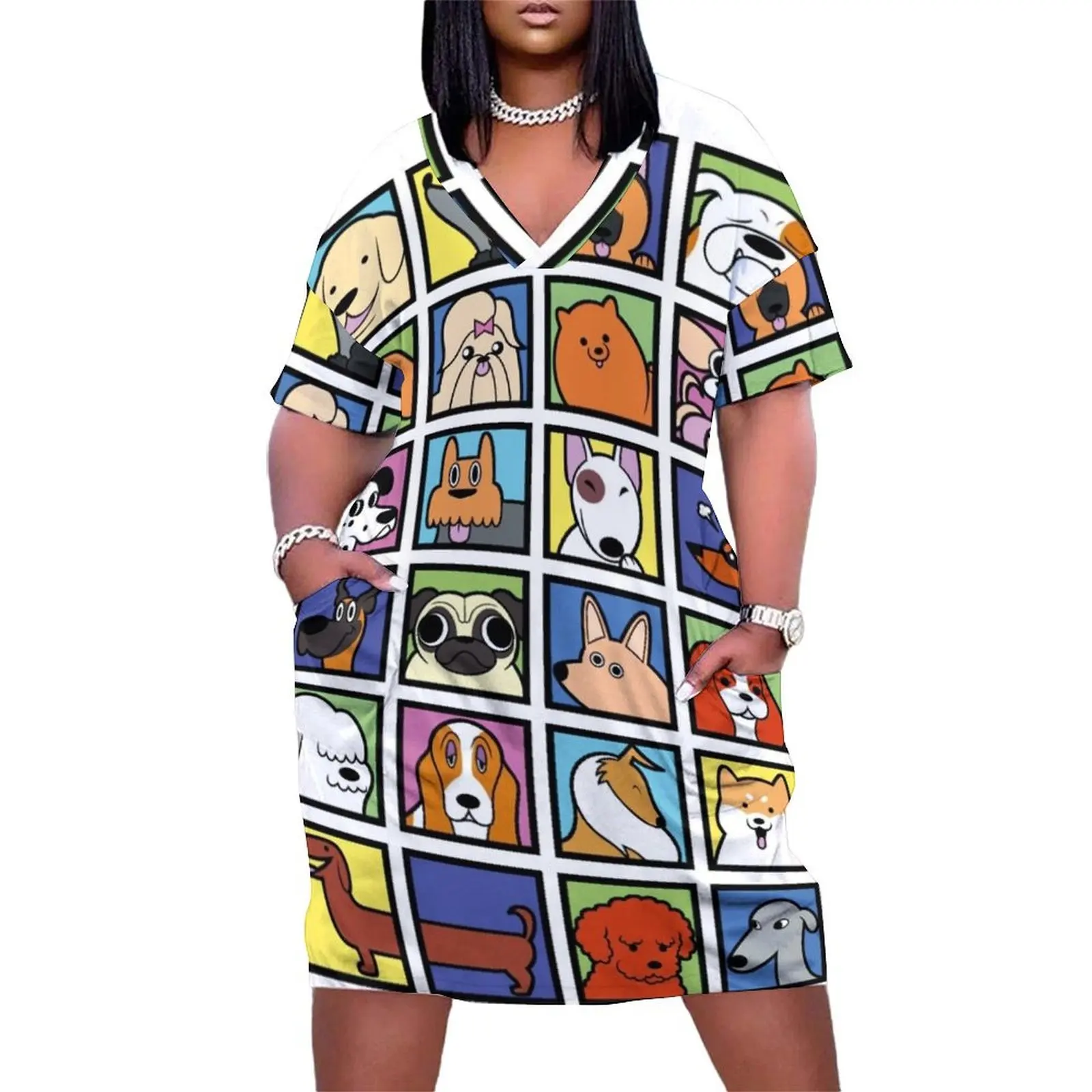 Cartoon Dog Breeds Loose Pocket Dress women's clothing trend 2025 luxury dress summer dresses for women 2025
Cartoon Dog Breeds Loose Pocket Dress women's clothing trend 2025 luxury dress summer dresses for women 2025