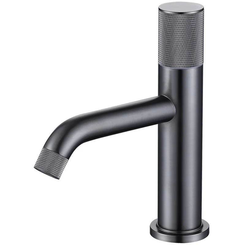 Gun ash basin faucet all copper hot and cold water bathroom single hole faucet black hot and cold faucet MT2340
Gun ash basin faucet all copper hot and cold water bathroom single hole faucet black hot and cold faucet MT2340