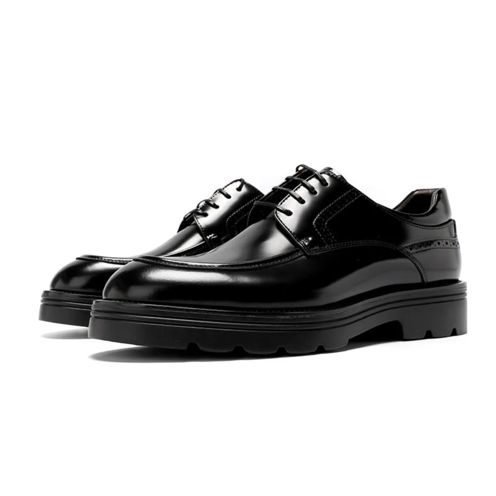 High End Handmade British Style Mens Leather Derby Shoes Genuine Leather Glossy Business Formal Wedding Groom Footwear
High End Handmade British Style Mens Leather Derby Shoes Genuine Leather Glossy Business Formal Wedding Groom Footwear