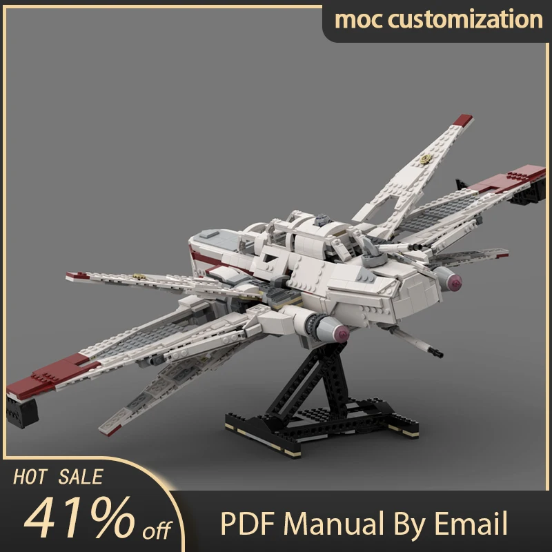 1694PCS MOC Star Battle ARC-170 Starfighter( 43.5 Cm Long X 62.5 Cm Wide) with Rotating Rear Twin Blaster Cannons Model Building
1694PCS MOC Star Battle ARC-170 Starfighter( 43.5 Cm Long X 62.5 Cm Wide) with Rotating Rear Twin Blaster Cannons Model Building