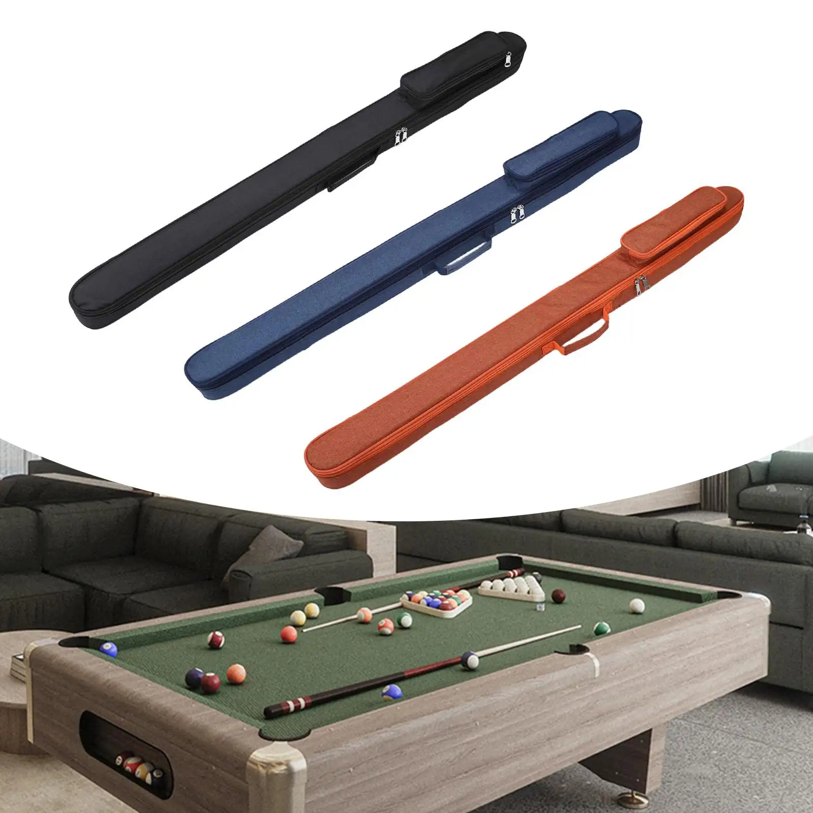 Oxford Billiard Cue Case Adjustable Pool Stick Bag Professional Organizer with Zipper Pocket for Billiard Accessories
Oxford Billiard Cue Case Adjustable Pool Stick Bag Professional Organizer with Zipper Pocket for Billiard Accessories