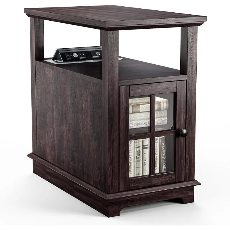 HIFYOBRO End Table With Hidden Charging Station, Side Storage For Living Room And Bedroom, Power Outlets & USB Ports
HIFYOBRO End Table With Hidden Charging Station, Side Storage For Living Room And Bedroom, Power Outlets & USB Ports