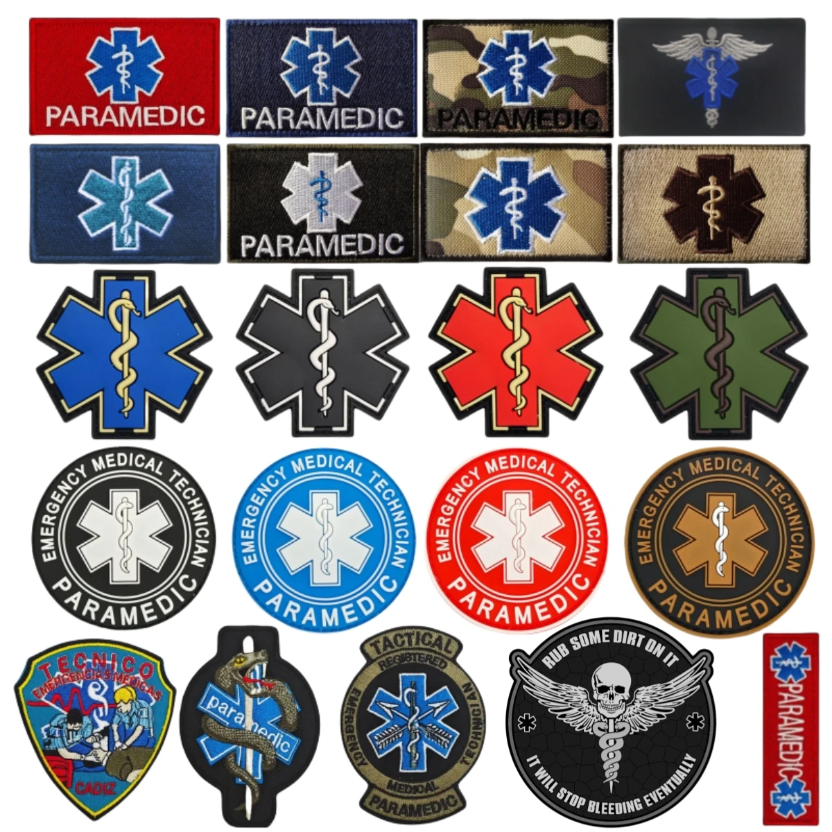 3D PVC Star of Life Skull Hook&Loop Embroidery Patches for Clothing Military Morale Badge Emergency Sign Badge Backpack Sticker
3D PVC Star of Life Skull Hook&Loop Embroidery Patches for Clothing Military Morale Badge Emergency Sign Badge Backpack Sticker