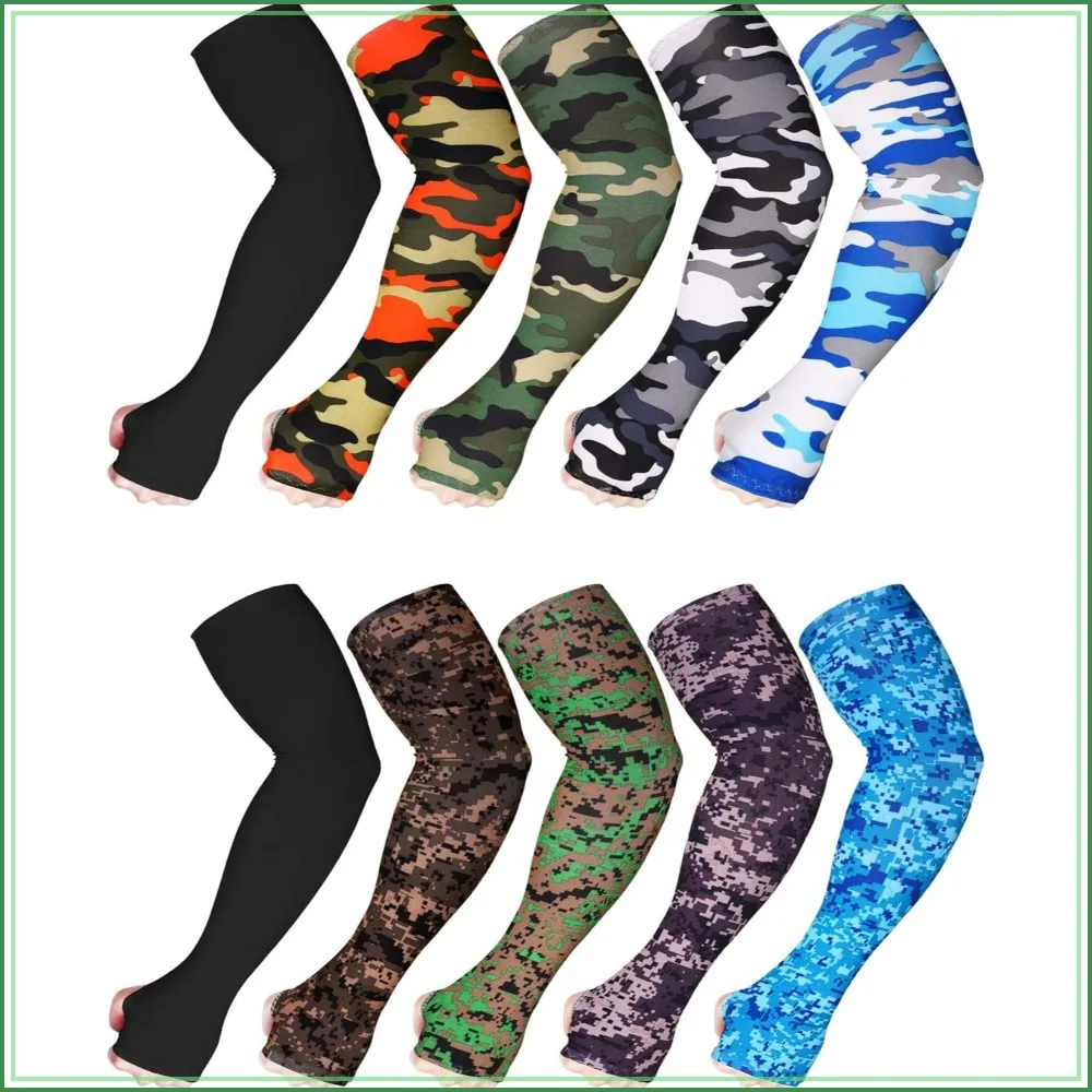 10 Pairs Camo Arm Sleeves with Thumb Hole for Men Cooling UV Sun Protection Compression Sport Sleeve for Cycling
10 Pairs Camo Arm Sleeves with Thumb Hole for Men Cooling UV Sun Protection Compression Sport Sleeve for Cycling