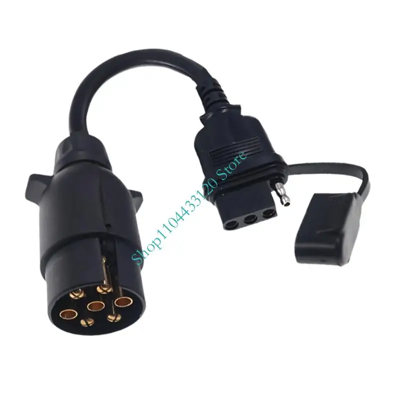 Weather Resistant 7 Pin European To 4 Pin US Trailer Wiring Adapter Built Using PVC Shell And High Grade Copper Terminals
Weather Resistant 7 Pin European To 4 Pin US Trailer Wiring Adapter Built Using PVC Shell And High Grade Copper Terminals