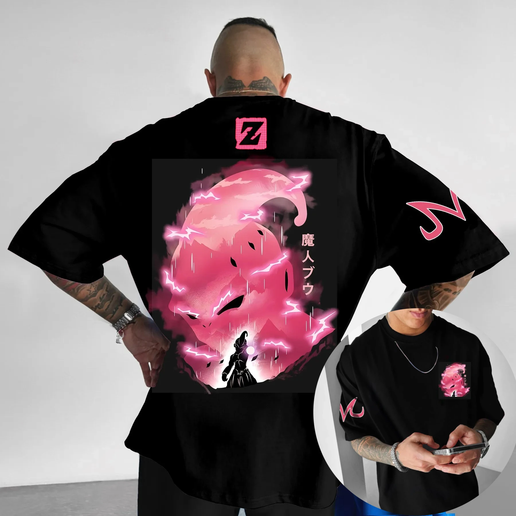 Мужская и женская футболка в стиле аниме Dragon Ball, высококачественная хлопковая футболка с коротким рукавом, классическая стильная повседневная уличная одежда большого размера
Мужская и женская футболка в стиле аниме Dragon Ball, высококачественная хлопковая футболка с коротким рукавом, классическая стильная повседневная уличная одежда большого размера