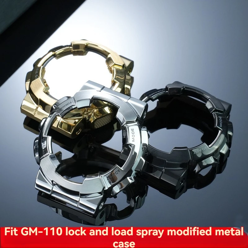 GM-110B Mod kit strap case For Casio Gshock GM-110 man's Modified Stainless steel case Watchband Metal Bracelet With tools
GM-110B Mod kit strap case For Casio Gshock GM-110 man's Modified Stainless steel case Watchband Metal Bracelet With tools