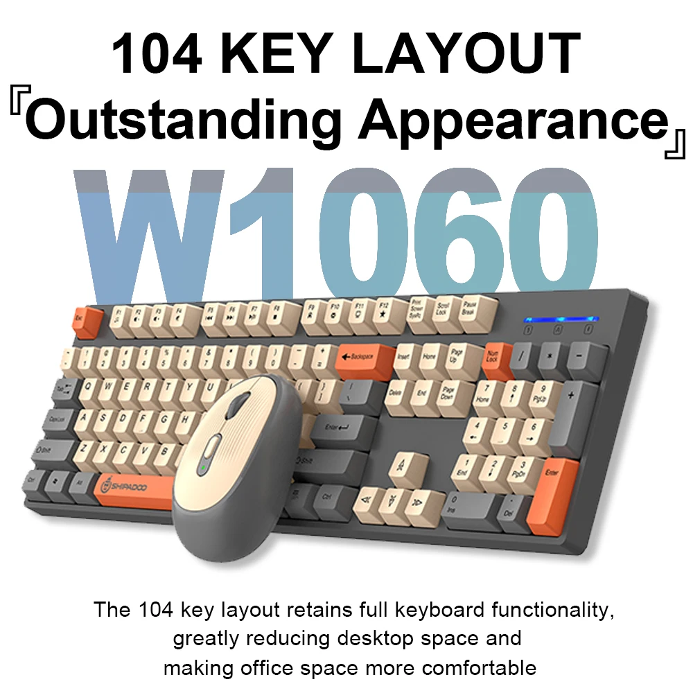Shipadoo Wireless Gamer Keyboard and Mouse Combos Computer Laptop Gaming Accessories Usb 104 Keys Keyboard with 3 Colors Keycaps
Shipadoo Wireless Gamer Keyboard and Mouse Combos Computer Laptop Gaming Accessories Usb 104 Keys Keyboard with 3 Colors Keycaps