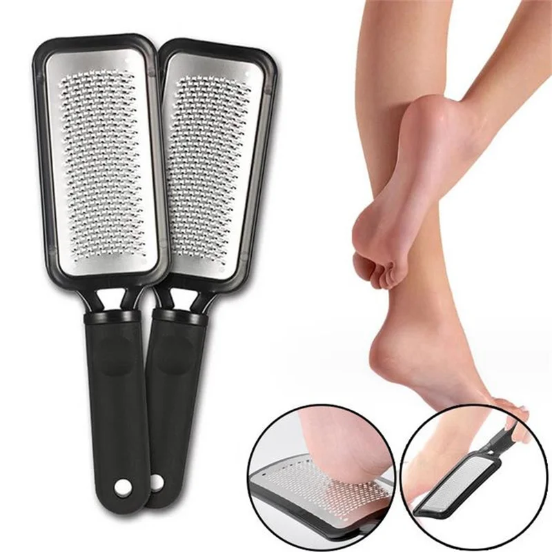 Professional 1/2PCS Black Stainless Steel Double-Side Foot File Heel Grater For The Feet Pedicure Rasp Remover Scrub Pedicure
Professional 1/2PCS Black Stainless Steel Double-Side Foot File Heel Grater For The Feet Pedicure Rasp Remover Scrub Pedicure