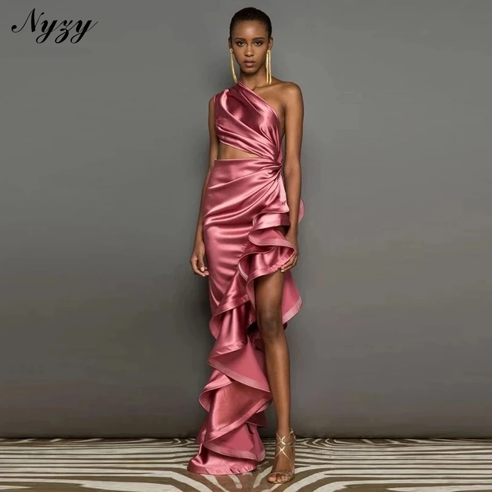 NYZY E746 Couture Вечерние платья на одно плечо с оборками Высокое низкое вечернее платье для выпускного вечера Женское платье розового цвета
NYZY E746 Couture Вечерние платья на одно плечо с оборками Высокое низкое вечернее платье для выпускного вечера Женское платье розового цвета