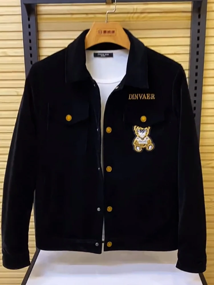 Мужская куртка Sli Bear с вышивкой, повседневная, с отложным воротником, осенне-зимняя, из вельвета, модная, универсальная, молодежный тренд
Мужская куртка Sli Bear с вышивкой, повседневная, с отложным воротником, осенне-зимняя, из вельвета, модная, универсальная, молодежный тренд