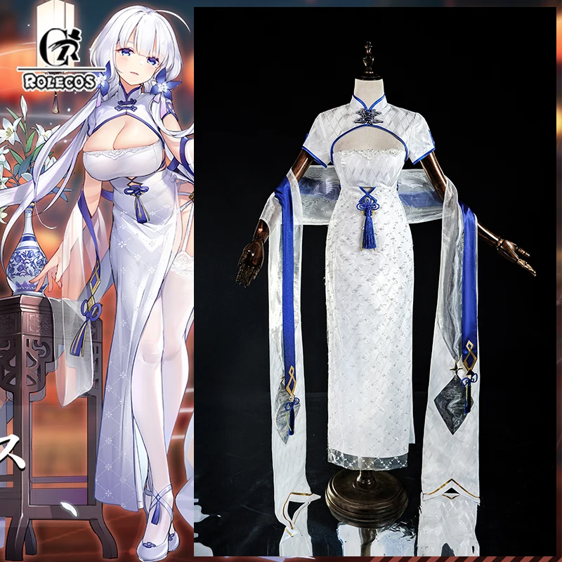 ROLECOS Game HMS Illustrious Cosplay Costume Women Elegant Qipao Halloween Party Role Play Cheongsam
ROLECOS Game HMS Illustrious Cosplay Costume Women Elegant Qipao Halloween Party Role Play Cheongsam