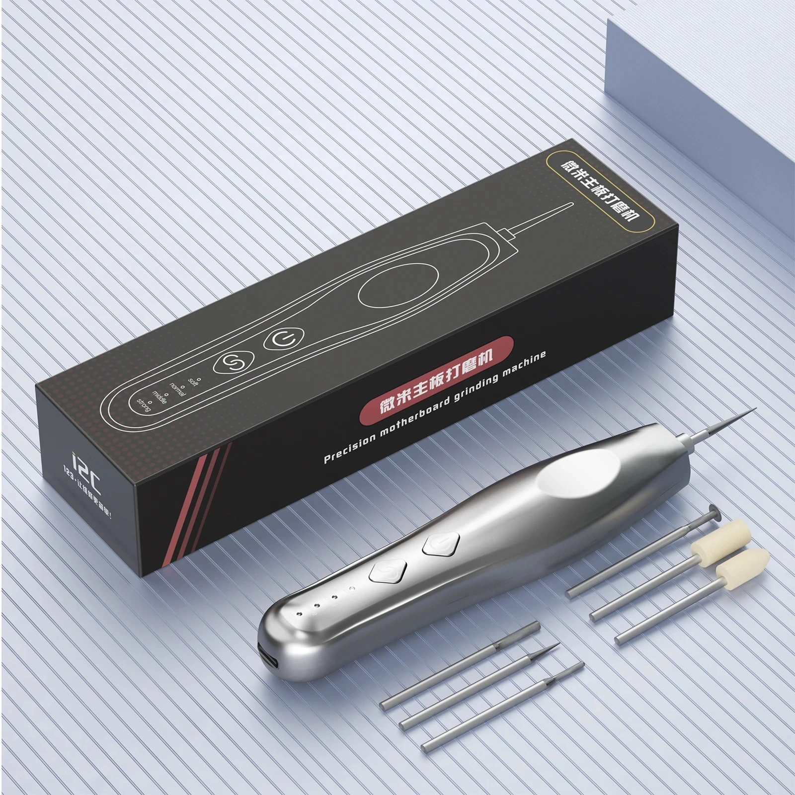 i2C Micron 1 Intelligent motherboard polish machine type-C charging Grinding Pen 4 gear switch Polishing Cutting Carving Tools
i2C Micron 1 Intelligent motherboard polish machine type-C charging Grinding Pen 4 gear switch Polishing Cutting Carving Tools