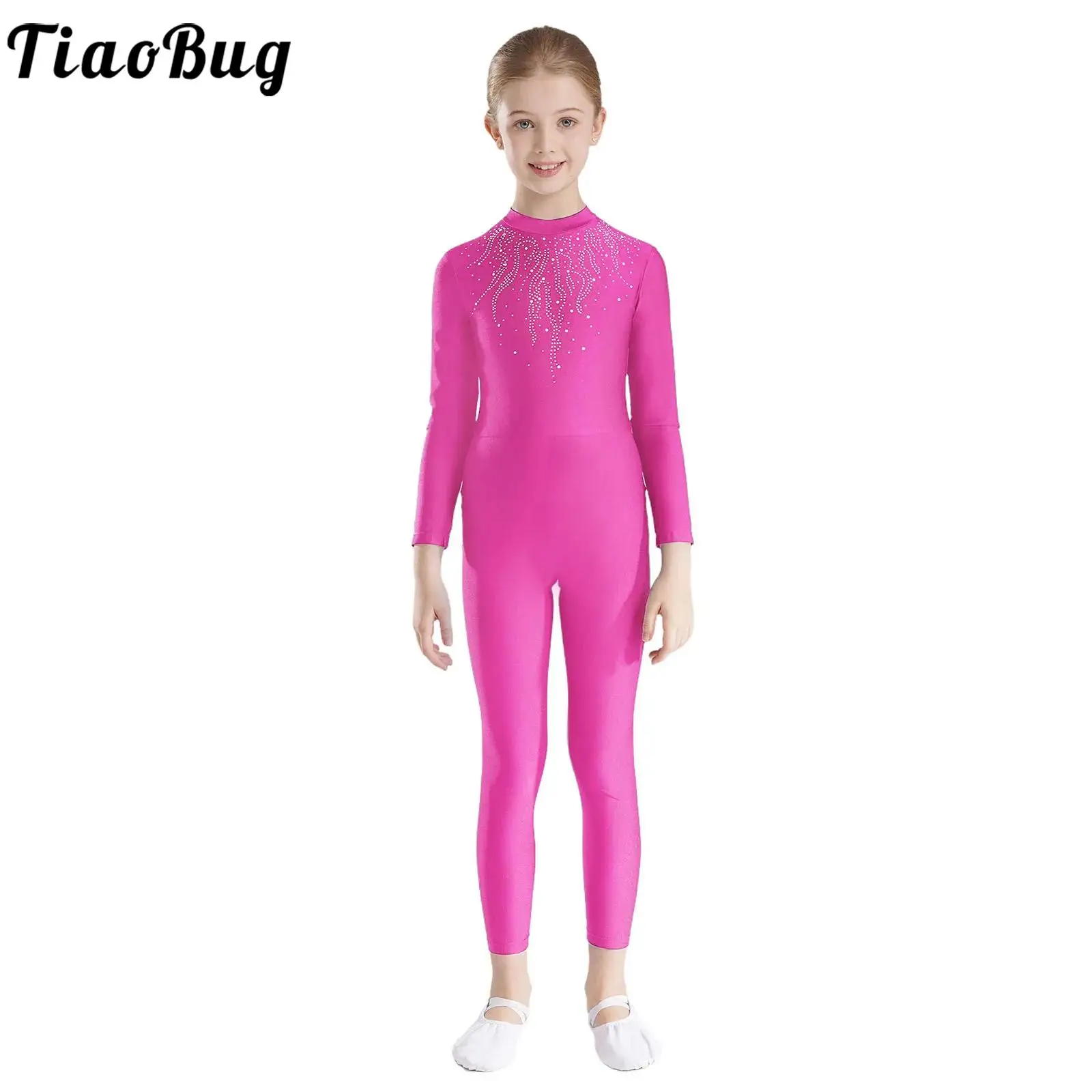 Kids Girls Ballet Dance Leotard Figure Skating Gymnastics Performance Dancewear Rhinestones Long Sleeve Workout Yoga Jumpsuit
Kids Girls Ballet Dance Leotard Figure Skating Gymnastics Performance Dancewear Rhinestones Long Sleeve Workout Yoga Jumpsuit