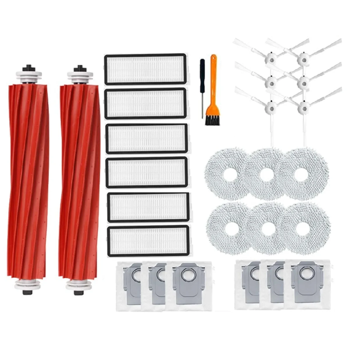 Hot sale 28PCS for Qrevo MaxV / Qrevo S / Qrevo Pro Vacuum Accessories Main Side Brush Filter Mop Pad Dust Bags Parts
Hot sale 28PCS for Qrevo MaxV / Qrevo S / Qrevo Pro Vacuum Accessories Main Side Brush Filter Mop Pad Dust Bags Parts