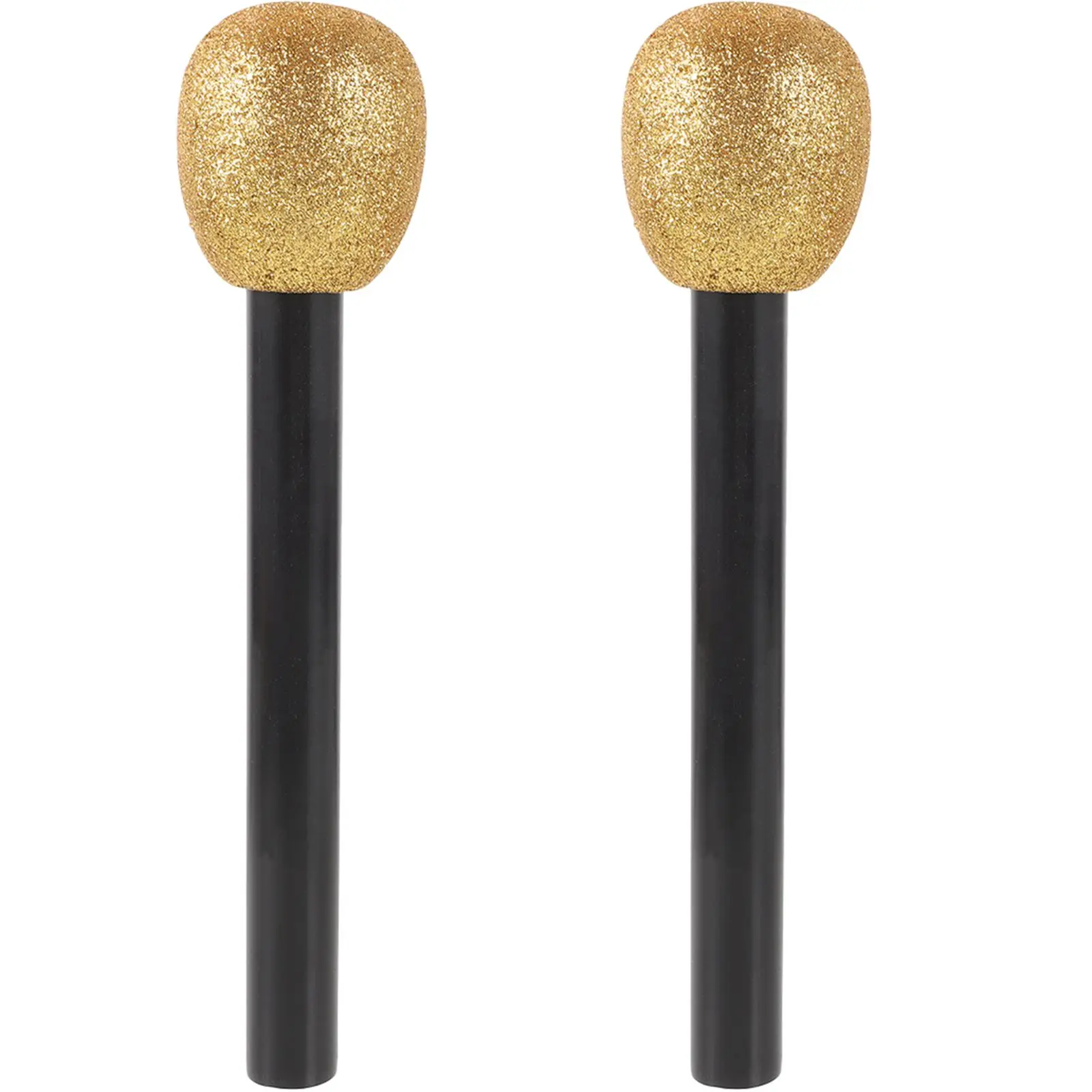 2 Pcs Simulated Gold Powder Microphone Toys Microphones Pretend Kids Props Plastic for Sparkly Child
2 Pcs Simulated Gold Powder Microphone Toys Microphones Pretend Kids Props Plastic for Sparkly Child