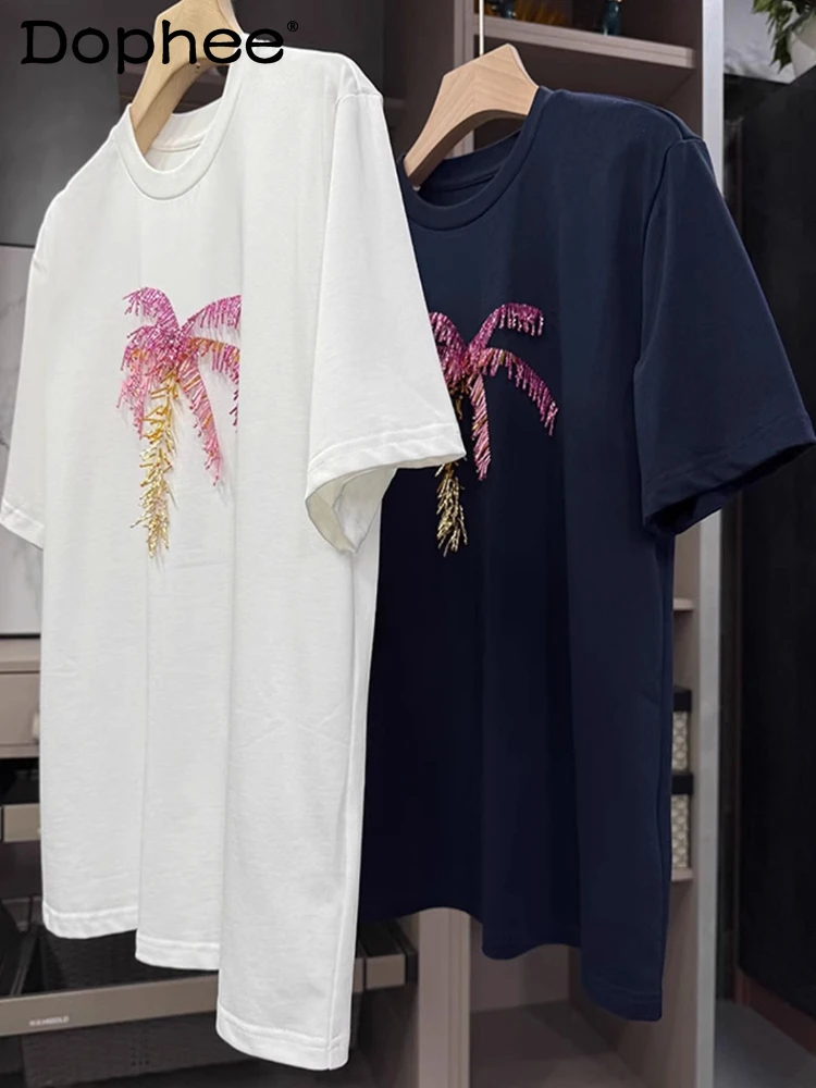 2025 Summer New Trendy Tassel Bead Design Tees Male Round Neck Short Sleeve T-Shirts Men's Personalized Fashion Loose Chic Tops
2025 Summer New Trendy Tassel Bead Design Tees Male Round Neck Short Sleeve T-Shirts Men's Personalized Fashion Loose Chic Tops