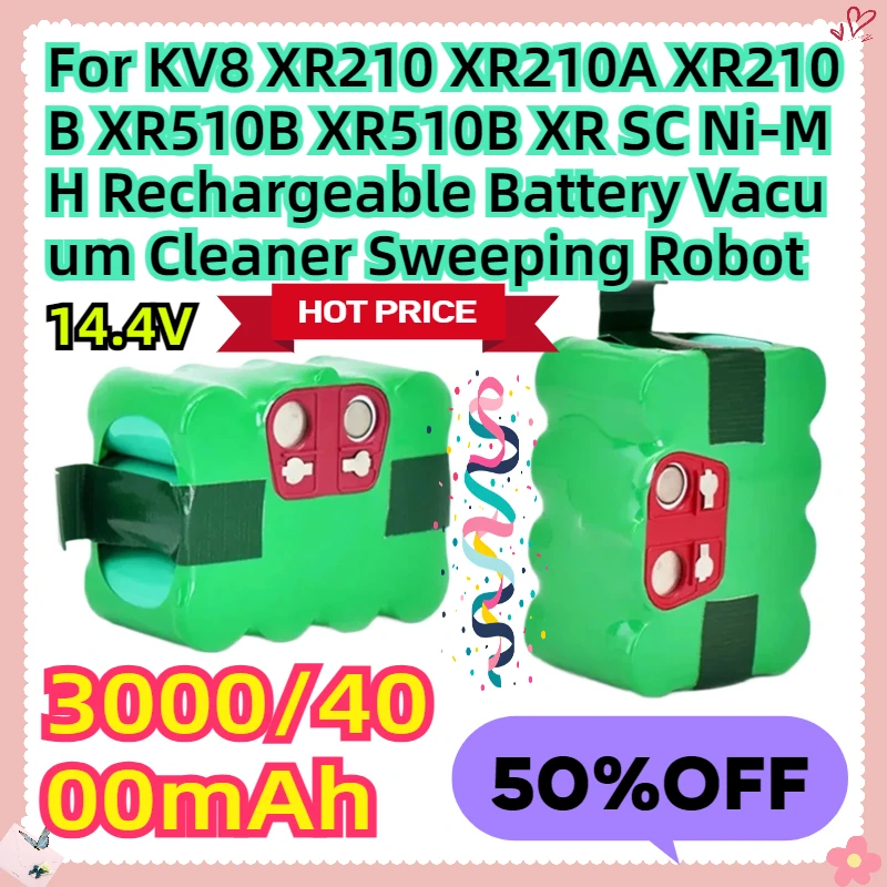 Для KV8 XR210 XR210A XR210B XR510B XR510B XR 14,4 В SC Ni-MH аккумуляторная батарея пылесос подметальный робот
Для KV8 XR210 XR210A XR210B XR510B XR510B XR 14,4 В SC Ni-MH аккумуляторная батарея пылесос подметальный робот