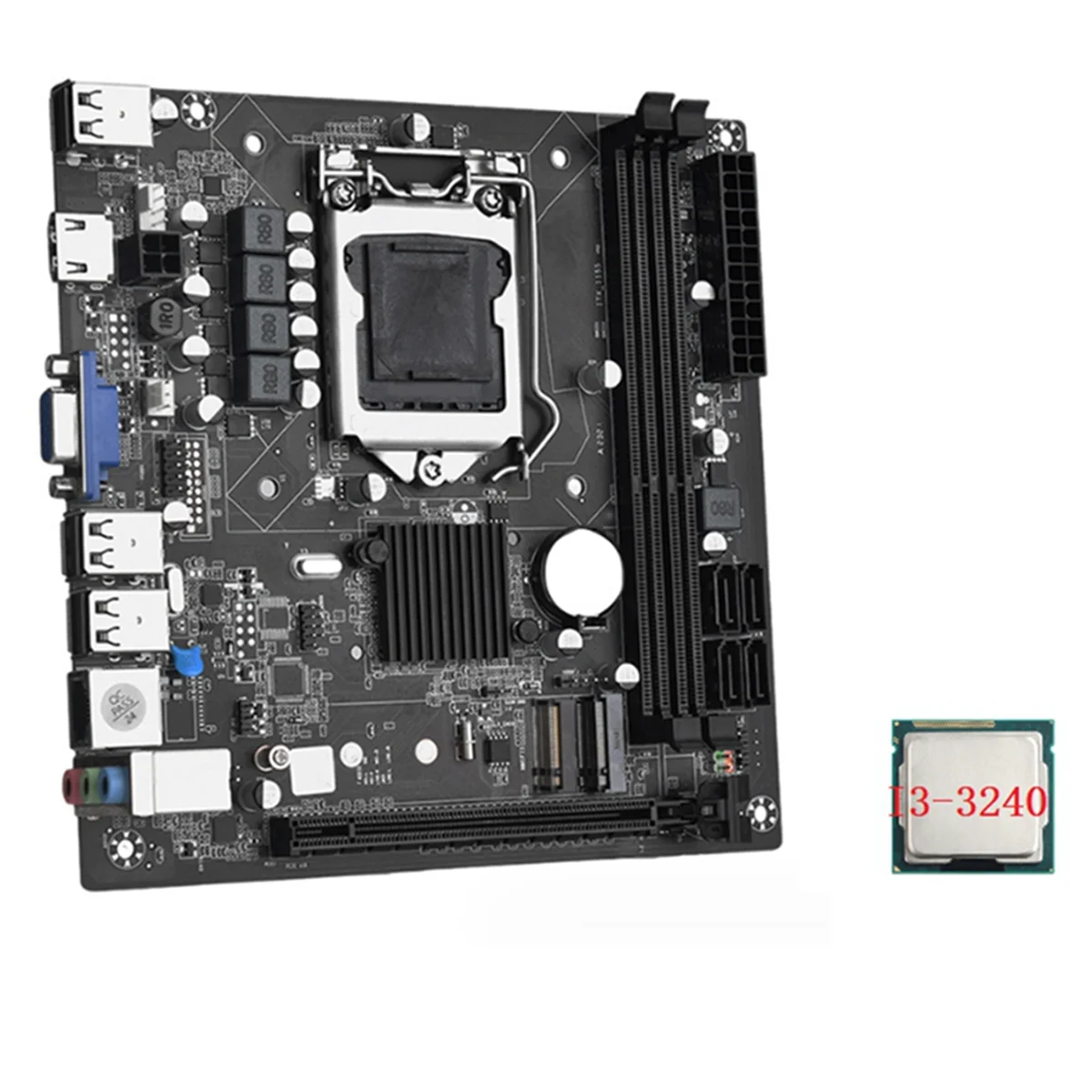 AU32-ITX H61 Desktop Motherboard +I3-3240 CPU LGA 1155 Support Up to 16GB DDR3 1600MHz RAM Slots 100M Network Card
AU32-ITX H61 Desktop Motherboard +I3-3240 CPU LGA 1155 Support Up to 16GB DDR3 1600MHz RAM Slots 100M Network Card