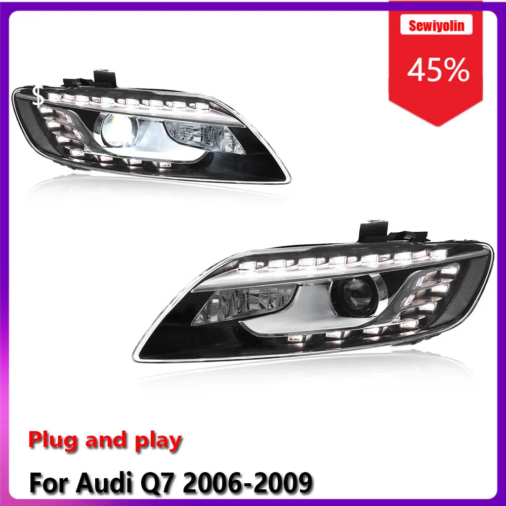Sewiyolin Car LED Lamp Headlight Assemblies For Audi Q7 2006-2009 Fog DRL Brake Turn Signal Lamp Plug and Play
Sewiyolin Car LED Lamp Headlight Assemblies For Audi Q7 2006-2009 Fog DRL Brake Turn Signal Lamp Plug and Play