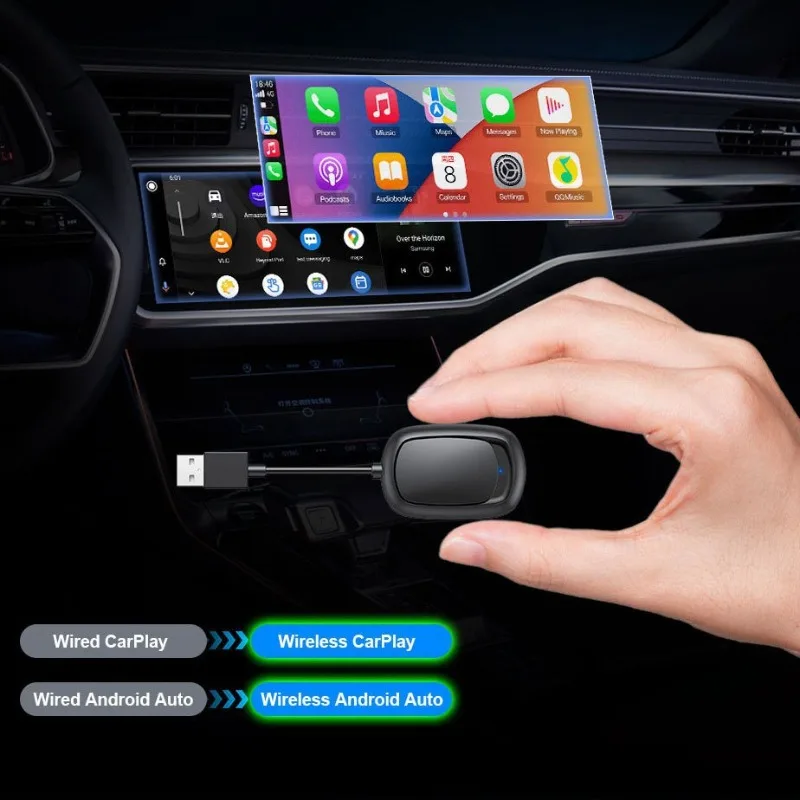 For 2 in 1 Wireless CarPlay & Wireless Android Auto Smart Car Adapter Plug and Play Vehicle Infotainment Box Car Accessories
For 2 in 1 Wireless CarPlay & Wireless Android Auto Smart Car Adapter Plug and Play Vehicle Infotainment Box Car Accessories