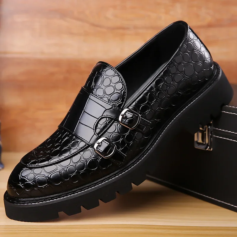 2025 New Spring Autumn Big Size Leather Shoes for Men Fashion Belt Designer Stone Pattern Platform Brogue Dress Shoes Men W712
2025 New Spring Autumn Big Size Leather Shoes for Men Fashion Belt Designer Stone Pattern Platform Brogue Dress Shoes Men W712