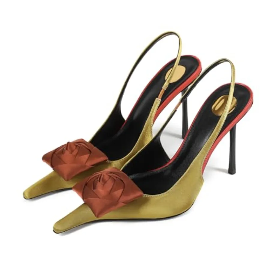 Women's Pointed Toe Slingback Heels Stiletto High Heel Pumps Sexy Rose Flower Heels Elegant Dress Shoes for Wedding Party Eveni
Women's Pointed Toe Slingback Heels Stiletto High Heel Pumps Sexy Rose Flower Heels Elegant Dress Shoes for Wedding Party Eveni