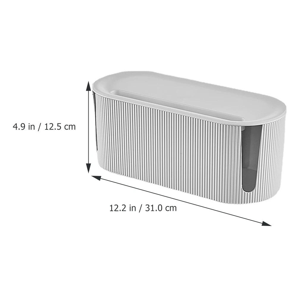 Socket Storage Box White Desk Power Strip Case Cable Management Container Plastic Heat Dissipation Bedroom Office Use
Socket Storage Box White Desk Power Strip Case Cable Management Container Plastic Heat Dissipation Bedroom Office Use