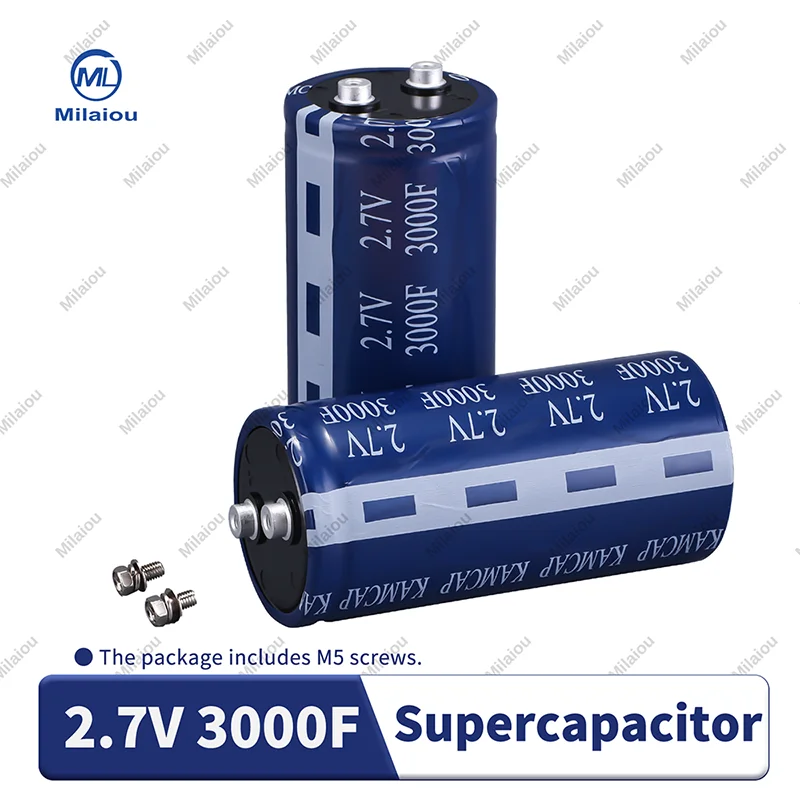 Milaiou Supercapacitor 3000F 2.7V 64x133mm Brand New Original ( ionistor 3000F 2.7V )
Milaiou Supercapacitor 3000F 2.7V 64x133mm Brand New Original ( ionistor 3000F 2.7V )