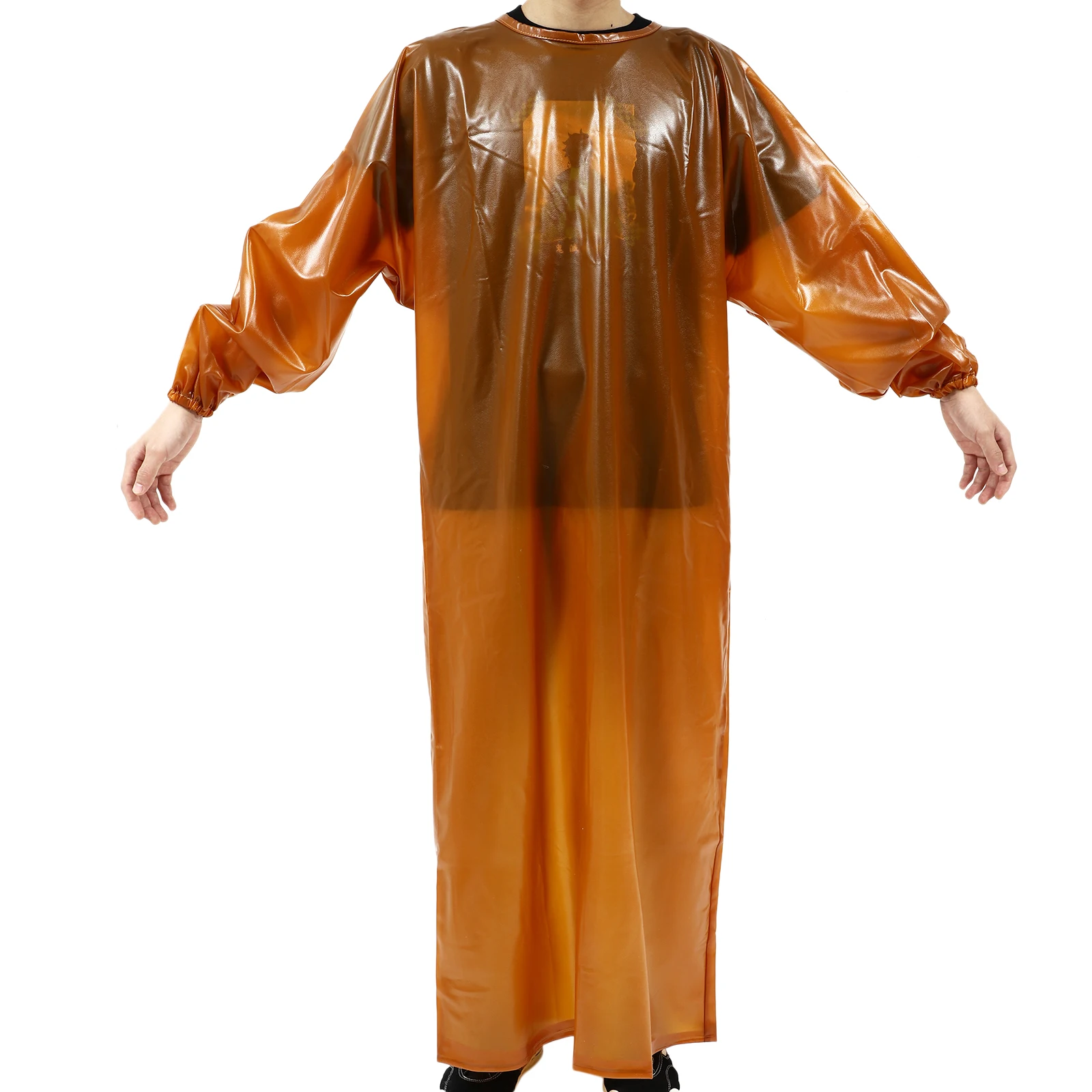 1pc Splash-proof Overalls Waterproof Splash-proof Elastic Cuff Smock Apron For Stone Factory Slaughter House PVC Work Clothes
1pc Splash-proof Overalls Waterproof Splash-proof Elastic Cuff Smock Apron For Stone Factory Slaughter House PVC Work Clothes
