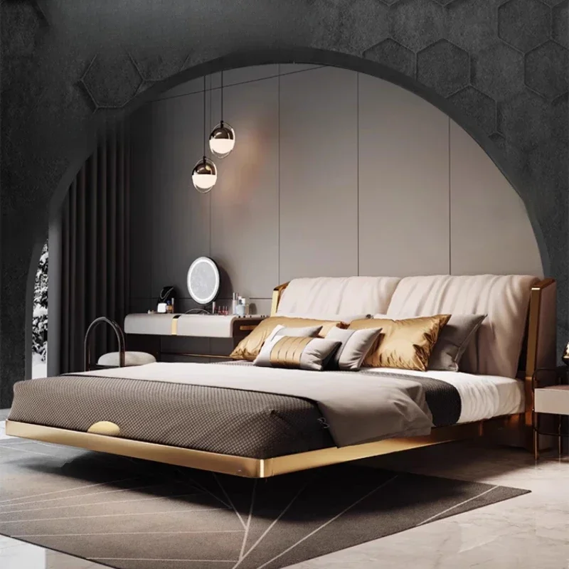 Полноразмерная кровать King Size/Queen/Twin с подвесным основанием, изголовьем, для дома, мебель для спальни, 180x200 см, роскошная двуспальная кровать для супружеской спальни
Полноразмерная кровать King Size/Queen/Twin с подвесным основанием, изголовьем, для дома, мебель для спальни, 180x200 см, роскошная двуспальная кровать для супружеской спальни