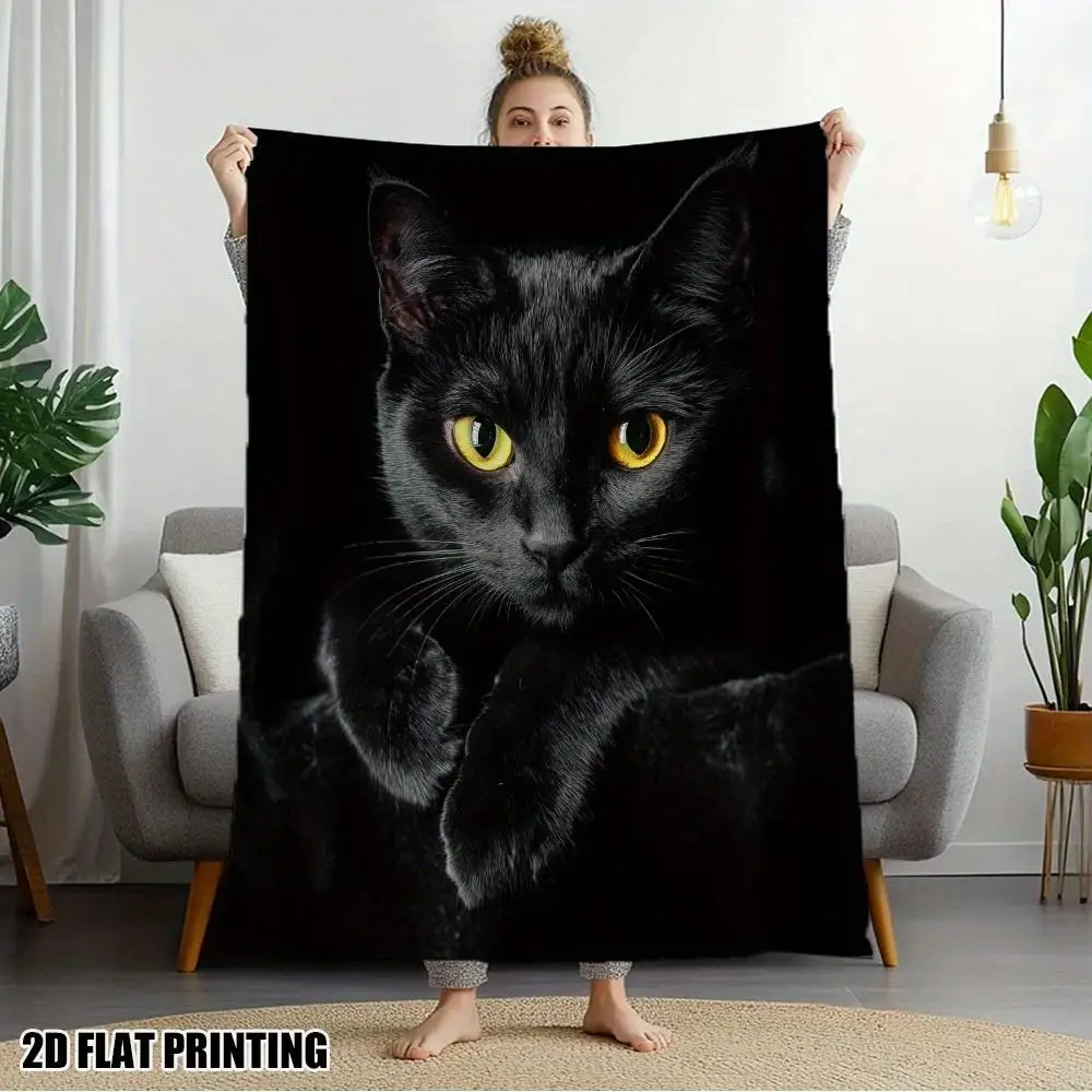 Мягкое фланелевое одеяло с черным котом — уютное всесезонное покрывало для дивана, кровати, стула и пола — современный домашний декор
Мягкое фланелевое одеяло с черным котом — уютное всесезонное покрывало для дивана, кровати, стула и пола — современный домашний декор