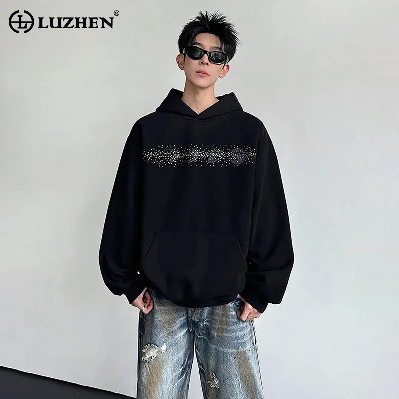 LUZHEN 2026 Spring New Diamond Patchwork Decorate Loose Sports Hoodies Pullover Men's Stylish Handsome Street Sweatshirt JY6090
LUZHEN 2026 Spring New Diamond Patchwork Decorate Loose Sports Hoodies Pullover Men's Stylish Handsome Street Sweatshirt JY6090