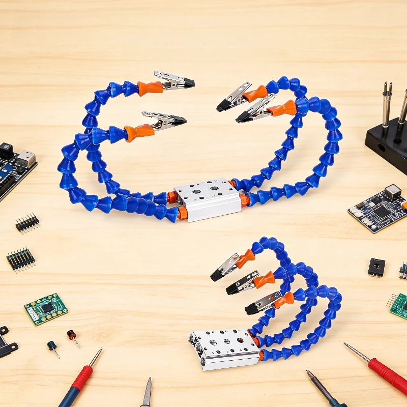 Welding fixture welding table, flexible arm maintenance fixture multi-functional aluminum alloy fixture suitable for PCB welding
Welding fixture welding table, flexible arm maintenance fixture multi-functional aluminum alloy fixture suitable for PCB welding