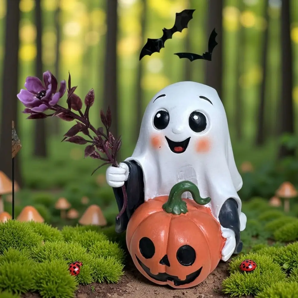 Unique Halloween Pumpkin Ghost Figurine Resin Handmade Decorations Halloween Party Decoration Craft Funny Pumpkin Statue
Unique Halloween Pumpkin Ghost Figurine Resin Handmade Decorations Halloween Party Decoration Craft Funny Pumpkin Statue