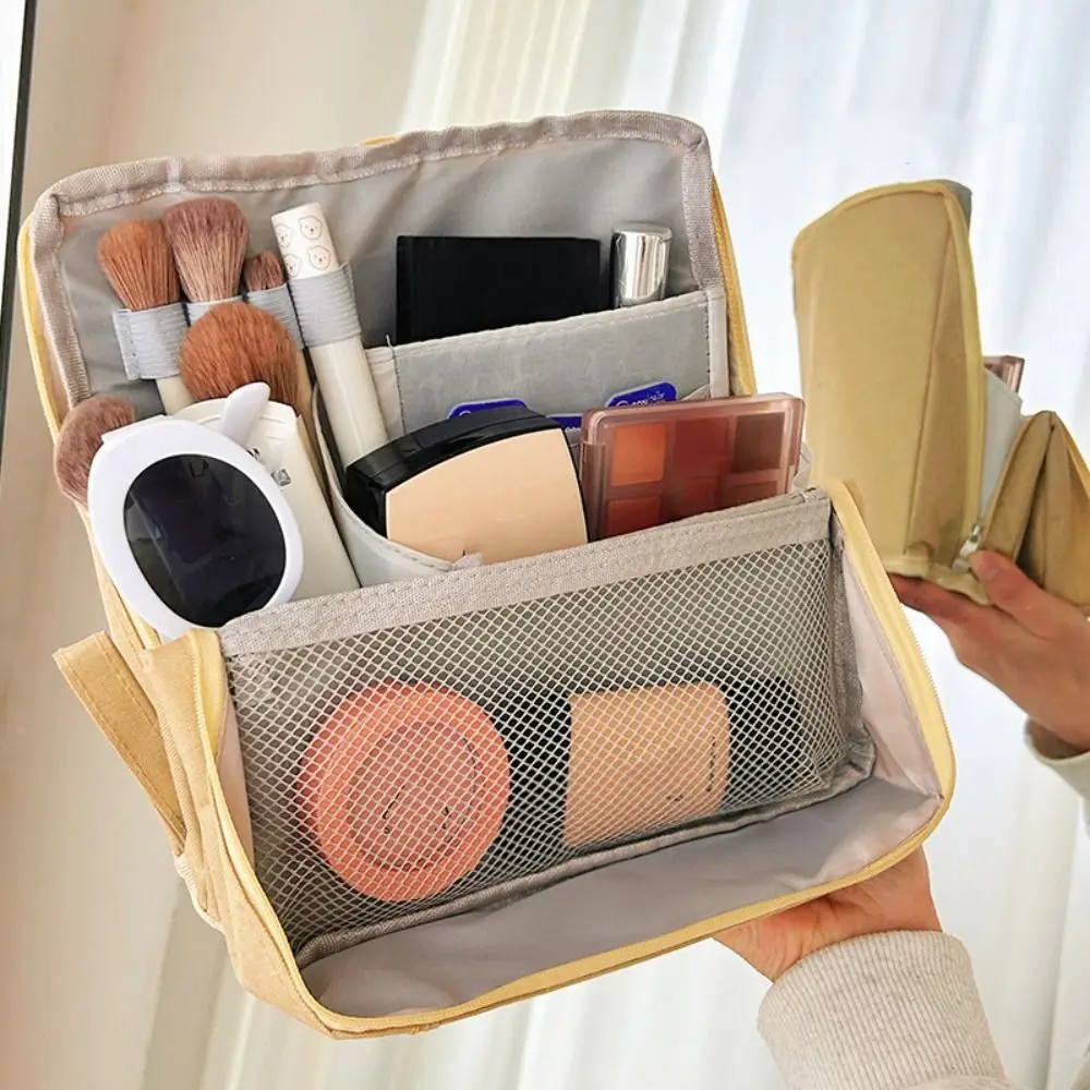 Pen Bag Vertical Makeup Bag Partitioned Pencil Case Skincare Storage Bag Multifunctional Makeup Brush Storage Stationery Bag
Pen Bag Vertical Makeup Bag Partitioned Pencil Case Skincare Storage Bag Multifunctional Makeup Brush Storage Stationery Bag